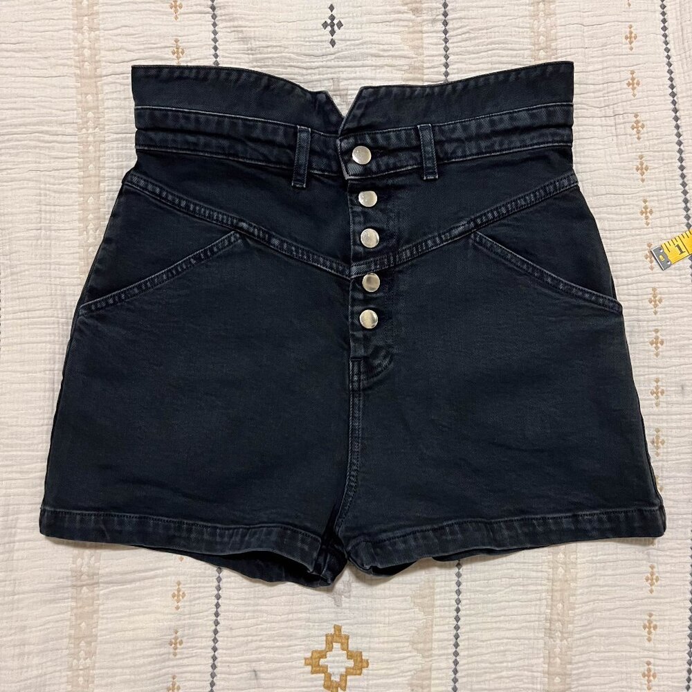 Stoned Immaculate Back High Waist Denim Shorts 31 NWOT